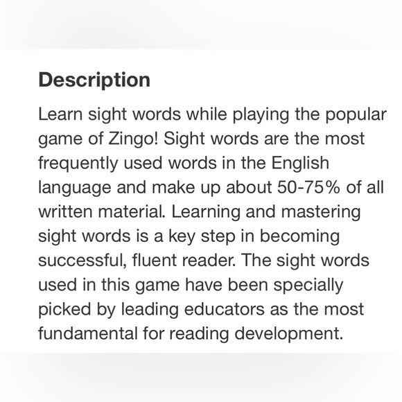THINKFUN || Zingo Sight Words Game - Picture 8 of 11